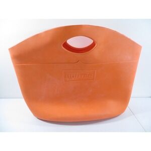 Hunter By Target Large‎ Orange Rubber Tote Shopper Waterproof Beach Bag 19x8x15